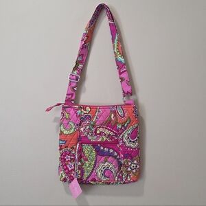Vera bradely hipster  paisley pink Swirls  crossboddy